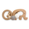 Baby crochet wooden elephant